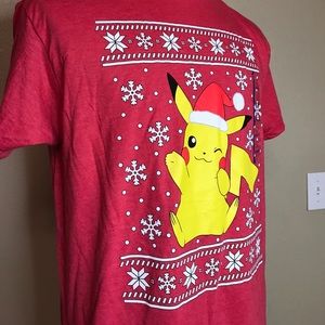 Pokémon Athletic Fit Christmas Pokémon Tee L